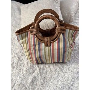 Fossil‎ 1954 Multicolored Canvas Satchel Bag